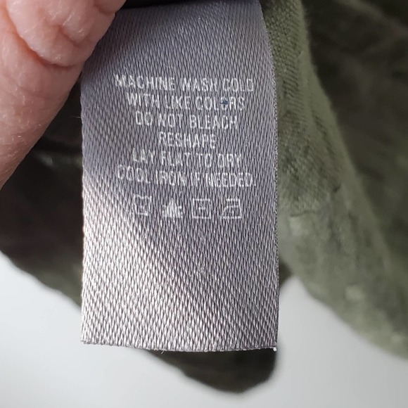 Aerie Cold Shoulder Short Sleeve Mini Dress Olive Green Size Small - Picture 7 of 11